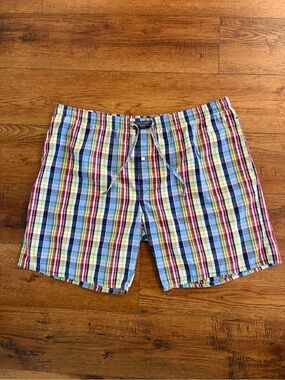 Polo Ralph Lauren Plaid Cotton Pajama Lounge Shorts Men’s Large